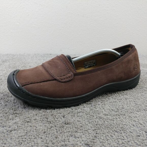 Keen Sterling City Slip-On Shoes Womens Size 10.5 Loafers Brown Leather Comfort - Picture 6 of 11